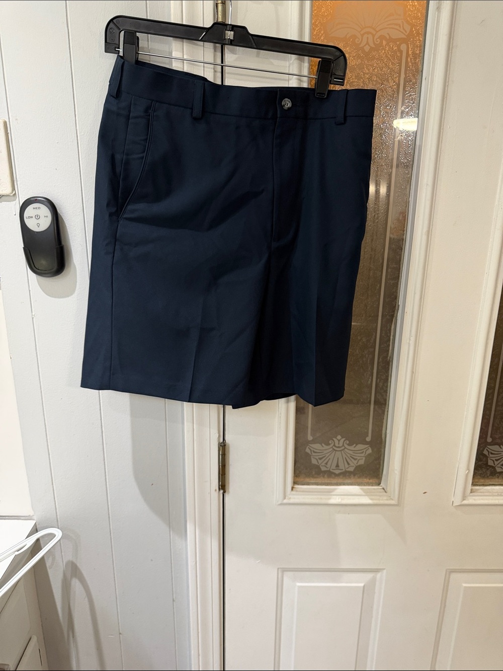 Oxford Men's Tailored Navy Flat-Front Shorts